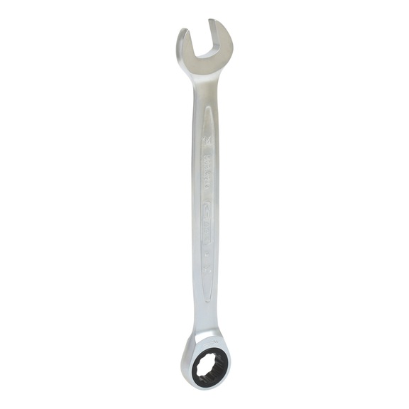 GEARplus ratchet combination wrench, 14 mm on hanger - GEARplus ratchet ring spanner