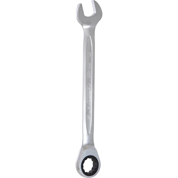GEARplus ratchet combination wrench, 27 mm on hanger - GEARplus ratchet ring spanner