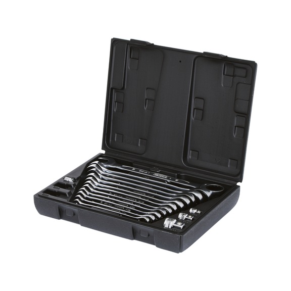 KS TOOLS GEARplus ratchet combination wrench set, 16-piece - Combination spanner set