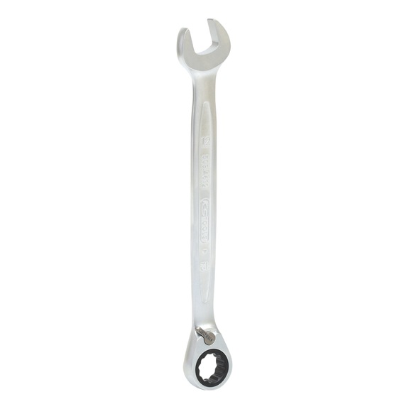 GEARplus ratchet combination wrench, reversible, 12 mm on hanger - GEARplus reversible ratchet ring spanner