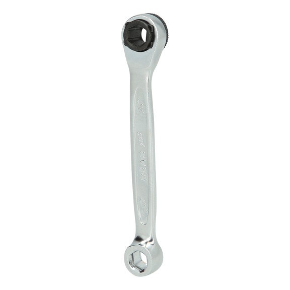 GEARplus mini bit reversible ratchet ring spanner 1/4 inch x 1/4 inch - GEARplus mini bit reversible ratchet ring spanner