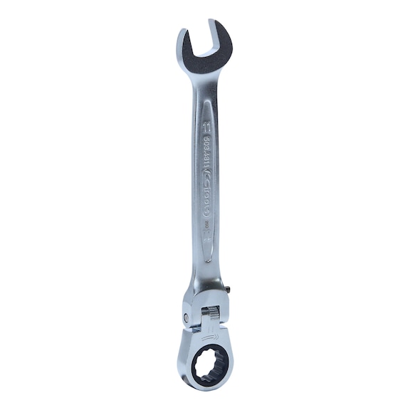 GEARplus ratchet combination wrench, lockable, 11 mm - GEARplus jointed ratchet ring spanner, lockable