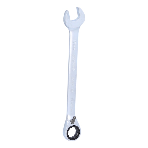 GEARplus RINGSTOP ratchet ring spanner, 17 mm - GEARplus RINGSTOP ratchet ring spanner