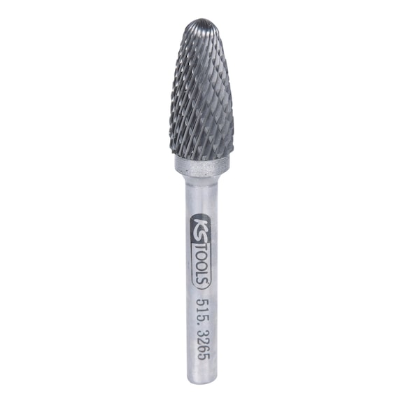 KS TOOLS HM round arch burr, shape F, 12 mm - HM Round Arch Milling Cutter