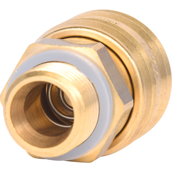 KS TOOLS Brass coupling with external thread, G3/8 inch AG - Brass coupling with external thread
