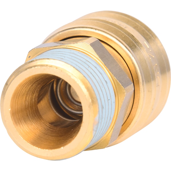 KS TOOLS Brass coupling with external thread