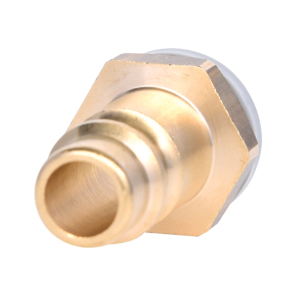 Brass plug nipple with external thread, G1/4 inch AG - Plug nipple (compressed air tool accessory)