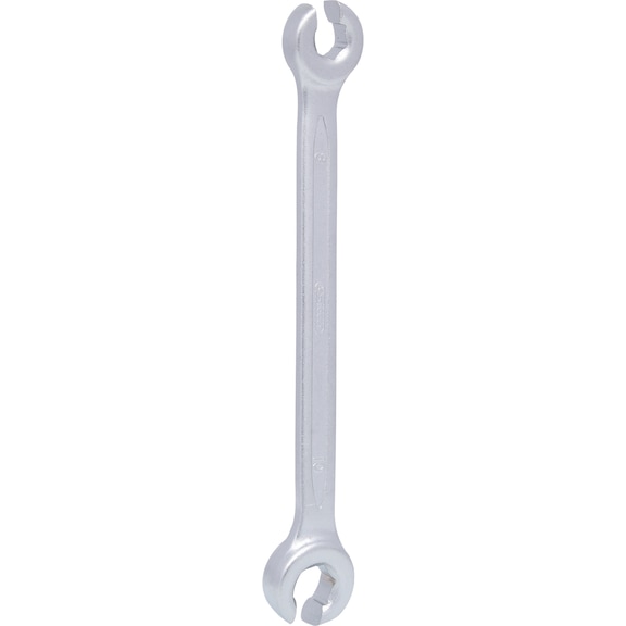 Open double ring spanner, angled, 8x10mm - Open double ring spanner