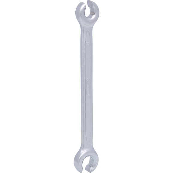 Open double ring spanner, angled, 9x11mm - Open double ring spanner