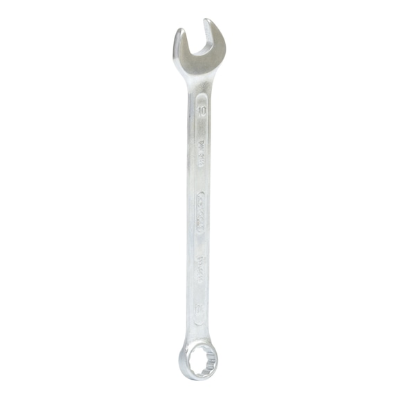 Combination wrench, angled, 10 mm on hanger - Ring spanner, angled