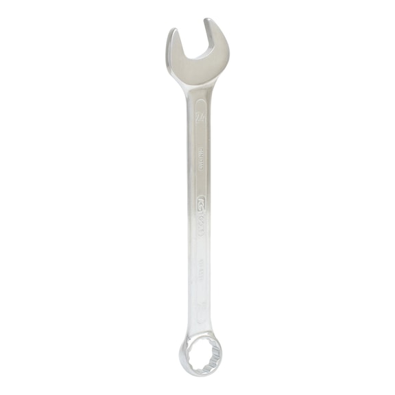 Combination wrench, angled, 24 mm on hanger - Ring spanner, angled