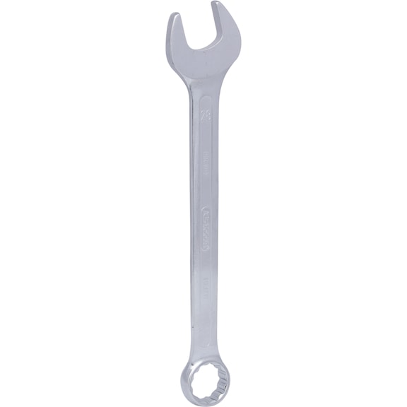 Combination wrench, angled, 28 mm on hanger - Ring spanner, angled