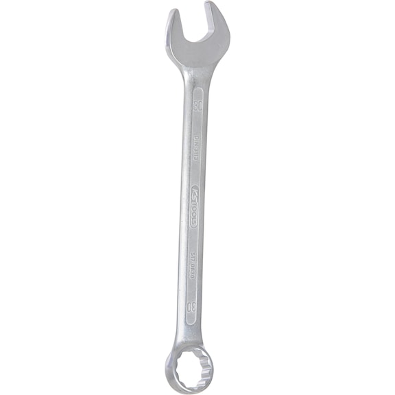 Combination wrench, angled, 30 mm on hanger - Ring spanner, angled