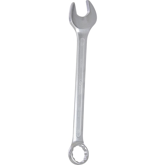 Combination wrench, angled, 46 mm on hanger - Ring spanner, angled