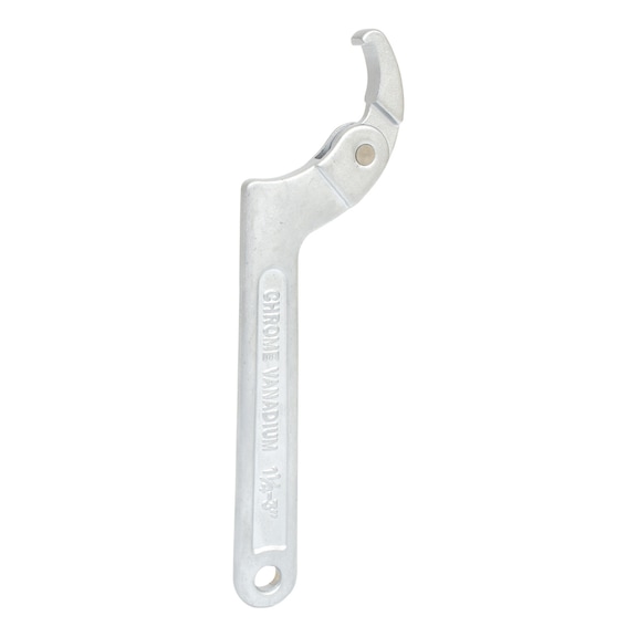 Hook wrench with nose, 32–76 mm - Articulated hook spanner Nose