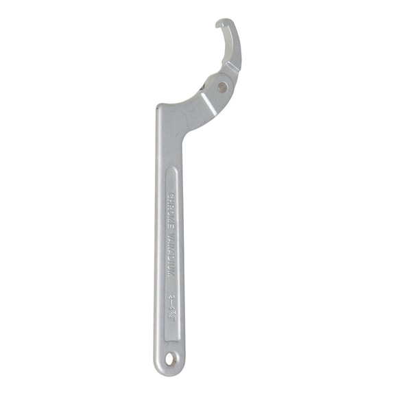 Hook wrench with nose, 50–120 mm - Articulated hook spanner Nose