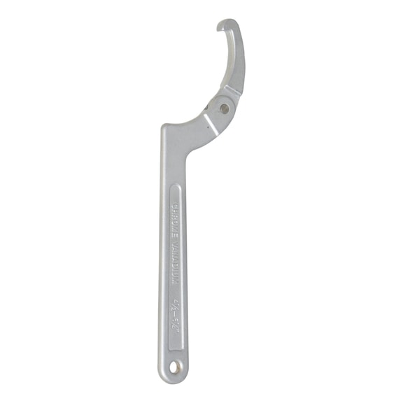 Articulated hook wrench with nose, 114-158 mm - Articulated hook spanner Nose