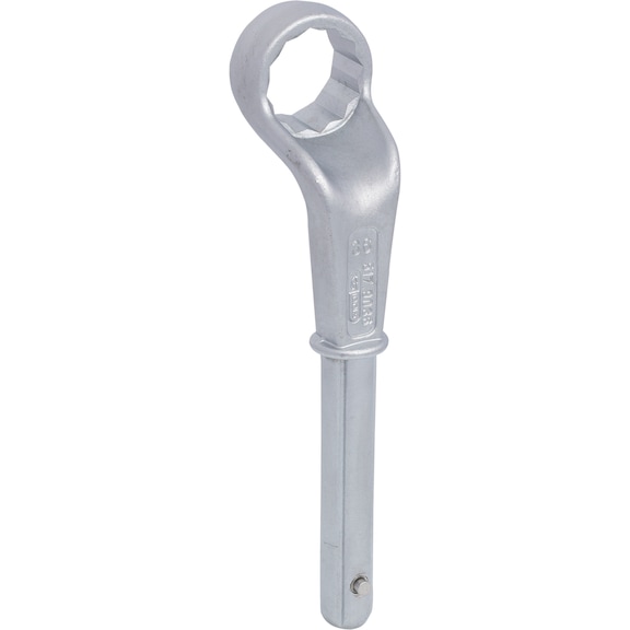 Crimping ring spanner, offset, 36 mm - Pull ring spanner