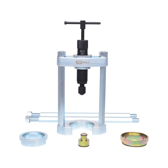 KS TOOLS Universal press frame with hydraulic spindle, 6-piece - Extraction tool, extractor (other)