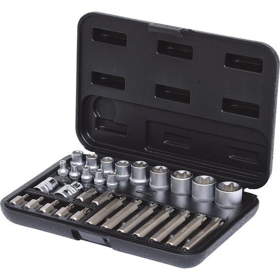 TX socket wrench and bit set, 30-piece - Socket wrench (set)