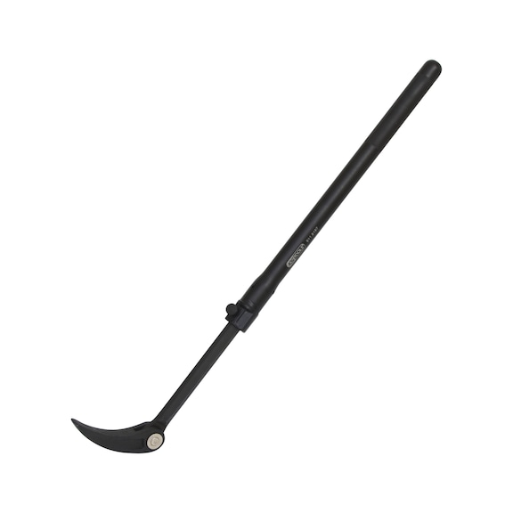Telescopic articulated roller head crowbar, 600–915 mm - Crowbar