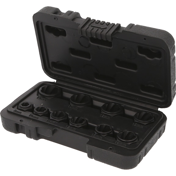 Spiral profile plug nut set, 10-piece, M8-M19 - Nut (special shape)