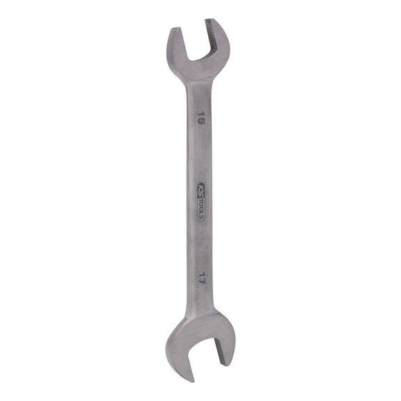 TITANplus combination wrench, 15x17 mm - STAINLESS STEEL TITANplus double open-end wrench