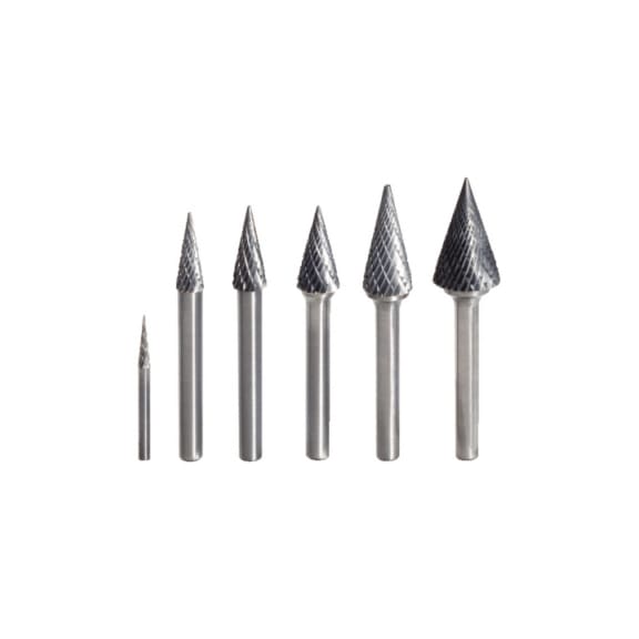 HM pointed cone milling cutter, form M, 8 mm - HM pointed cone milling cutter