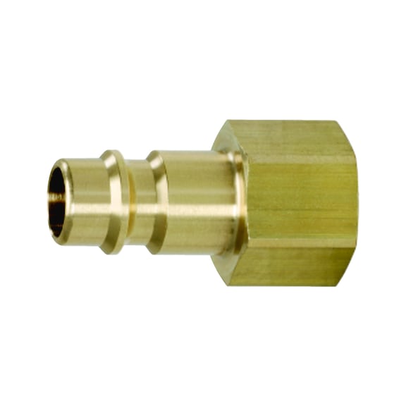 Brass plug nipple with internal thread, G1/2 inch IG - Plug nipple (compressed air tool accessory)
