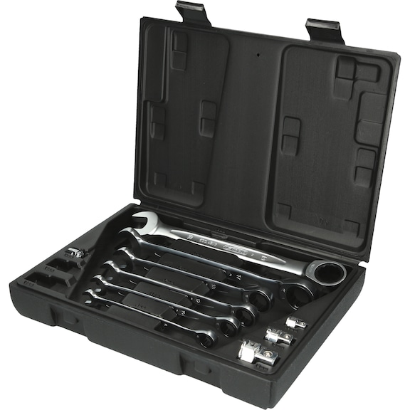 GEARplus ratchet combination wrench set, 10-piece 503.4260 - Combination spanner set