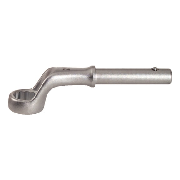 Crimping ring spanner, offset, 1.5/8 inch - Pull ring spanner