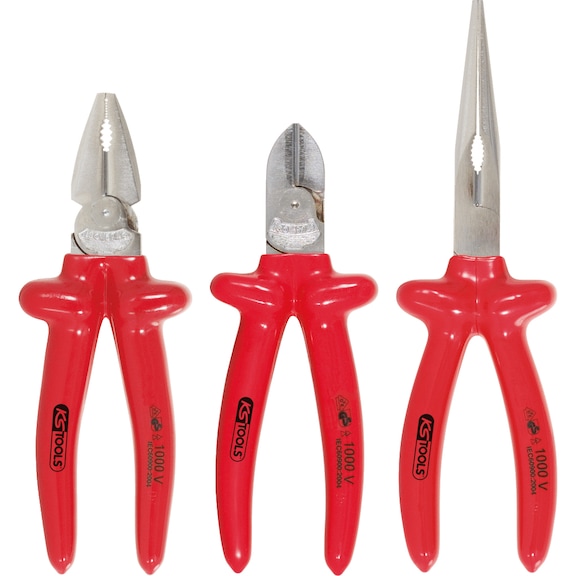 1000V pliers set, 3-piece - Pliers set