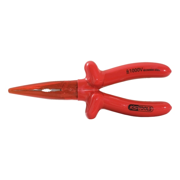 1000V flat round nose pliers, 160 mm - Flat round pliers