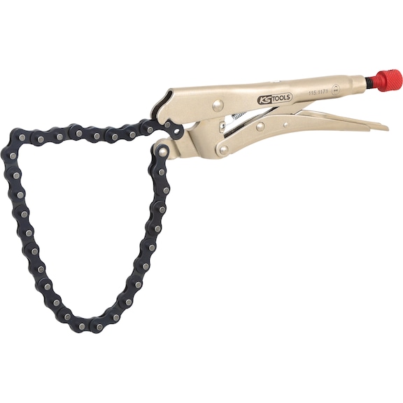 Chain locking pliers, 220 mm - Grip pliers