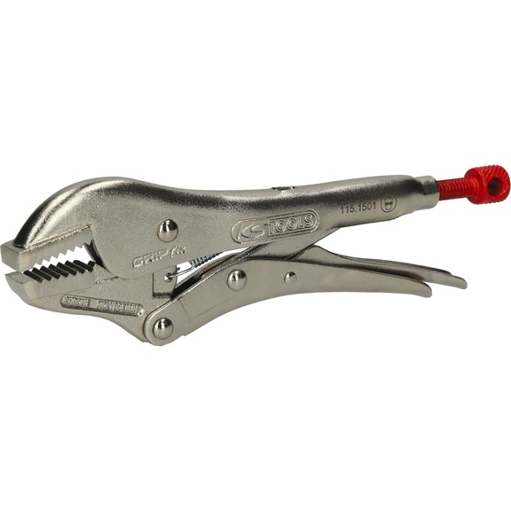 Crimping pliers, straight jaws, 28.5 mm, L=175 mm - Grip pliers