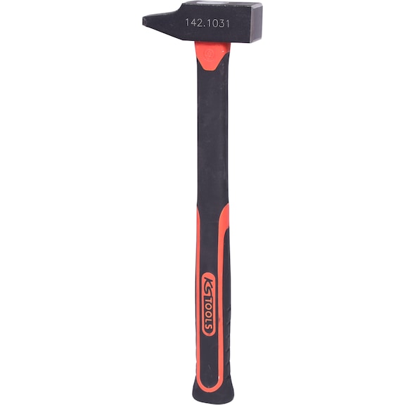 Locksmith's hammer, fibreglass handle, French shape, 250 g - Sledgehammer