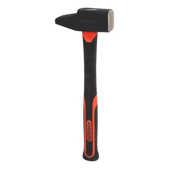 Locksmith's hammer, fibreglass handle, French shape, 1500 g - Sledgehammer