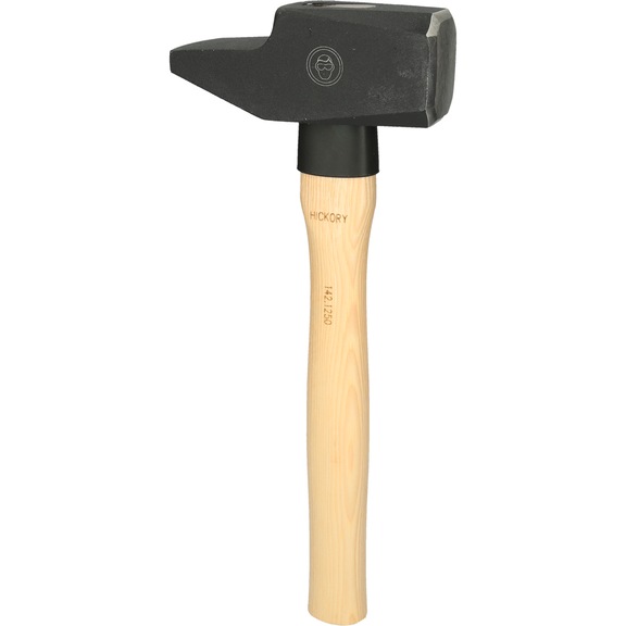 Fitter's hammer, hickory handle, French shape, 2500 g - Sledgehammer