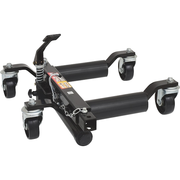 Hydraulic manoeuvring aid, plastic support rollers, 228 mm - Shunting jack (hydraulic)