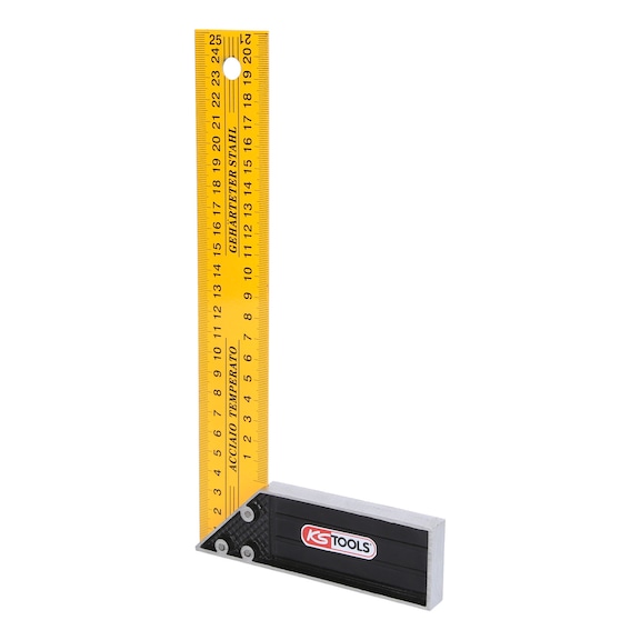Carpenter's square with steel blade, 250 mm - Angle gauge