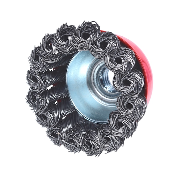 Steel wire cup brush 0.5 mm, D: 65 mm - Wire brush