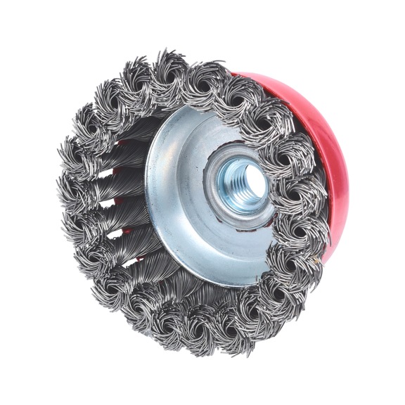 KS TOOLS Steel wire cup brush 0.5 mm, D: 90 mm - Wire brush