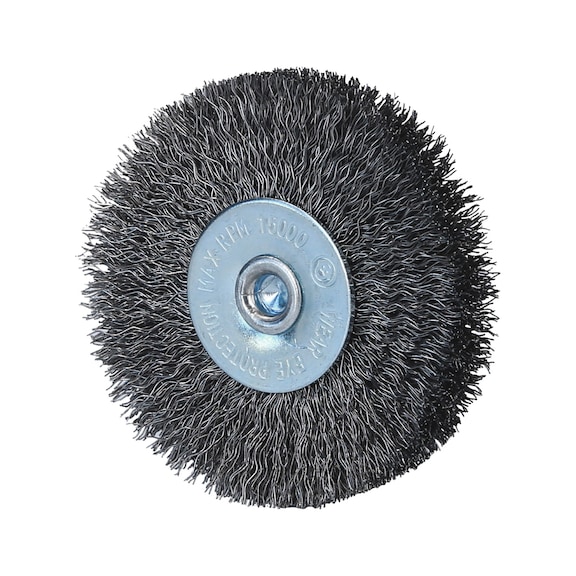 Steel wire brush disc 0.3 mm, D: 75 mm - Brushes