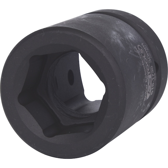 1 inch hex power socket, short, 30 mm - 1-inch hex power socket