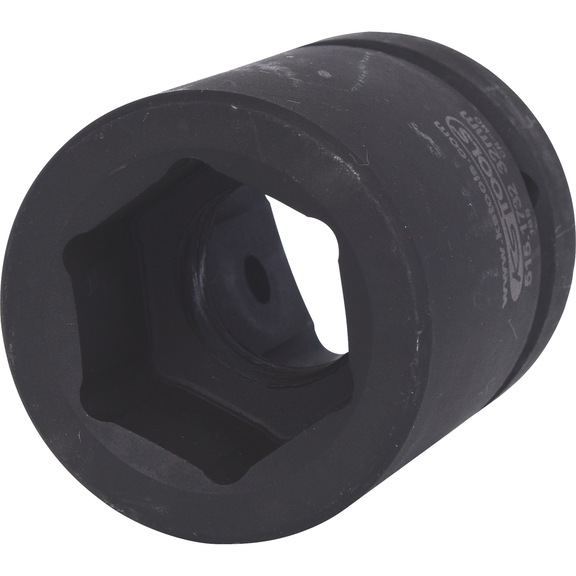 KS TOOLS 1 inch hex power socket, short, 32 mm - 1-inch hex power socket