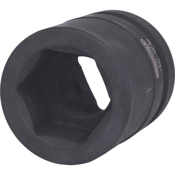 KS TOOLS 1 Zoll Sechskant-Kraft-Stecknuss, kurz, 33mm - 1 Zoll Sechskant-Kraft-Stecknuss