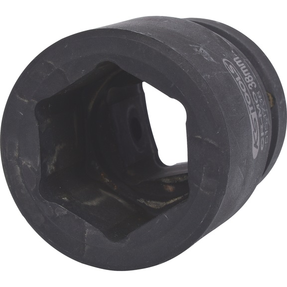 1 inch hex power socket, short, 38 mm - 1-inch hex power socket