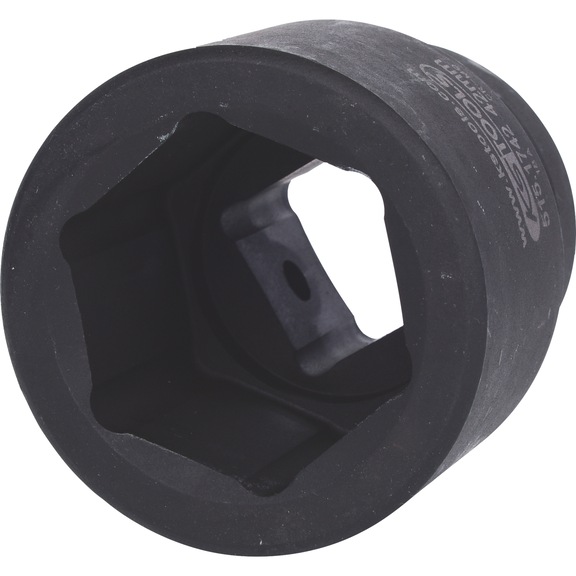 1 inch hex power socket, short, 42 mm - 1-inch hex power socket