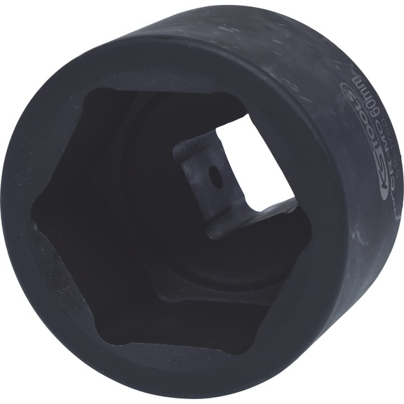 1 inch hex power socket, short, 60 mm - 1-inch hex power socket