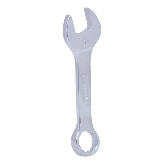 CHROMEplus combination wrench, short, 17 mm - CHROMEplus combination wrench, short